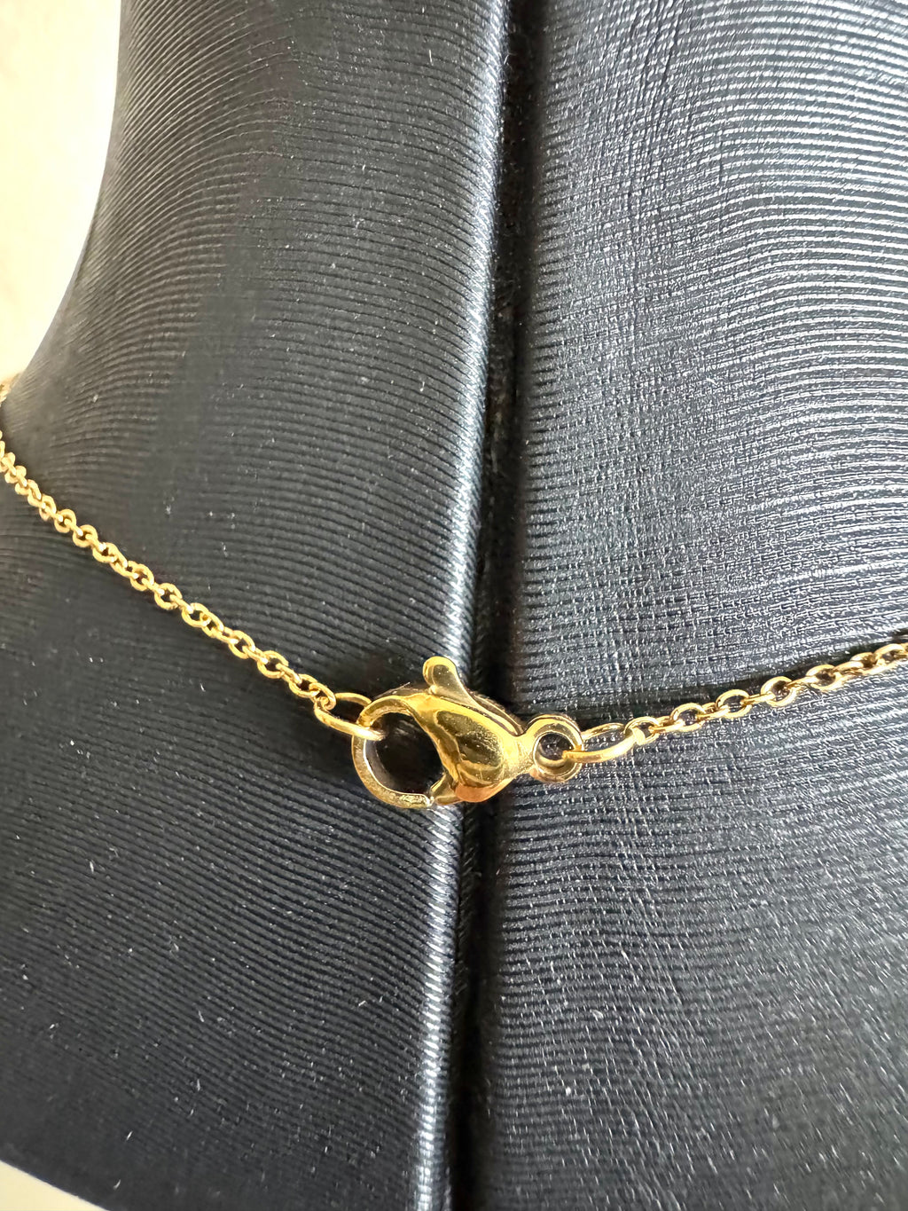 Freshwater golden pearl necklace with stainless gold chains(Tarnish free & water proof)