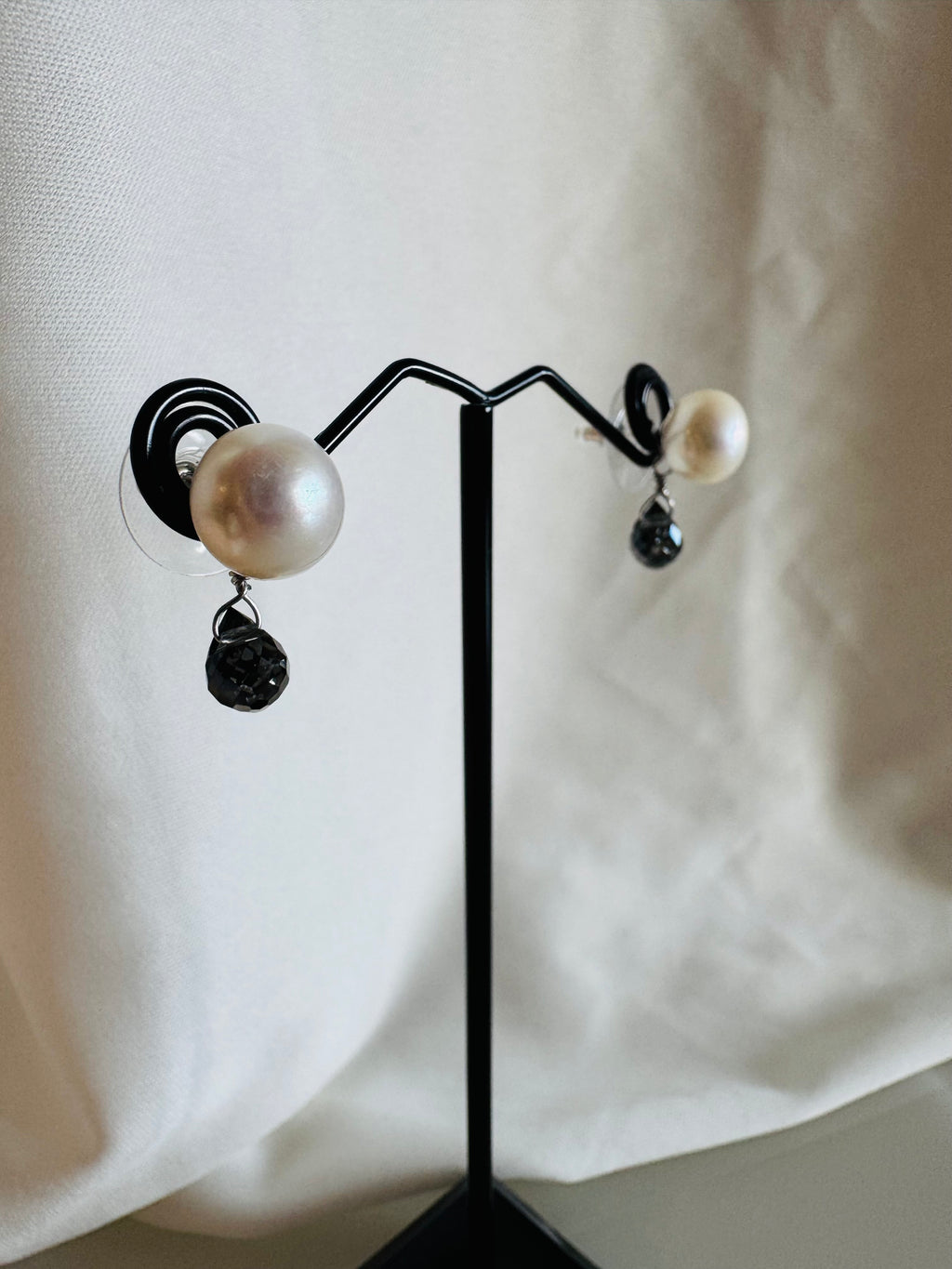 925 Silver Pearl Stud Earrings with Stainless Steel Body & Removable Jackets, Minimalist Dainty Double-Sided Earrings, Gift for Her
