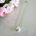 Freshwater pearl necklace with stainless gold chain(Tarnish free & waterproof)