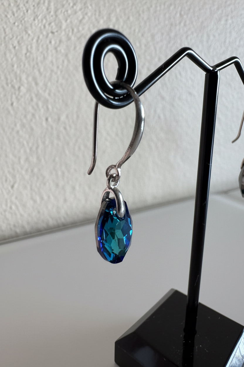 Sterling silver Swarovski elements crystal earrings