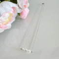 Freshwater pearl necklace with stainless chain(Tarnish free & water proof)