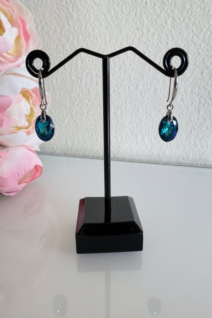 Sterling silver Swarovski elements crystal earrings