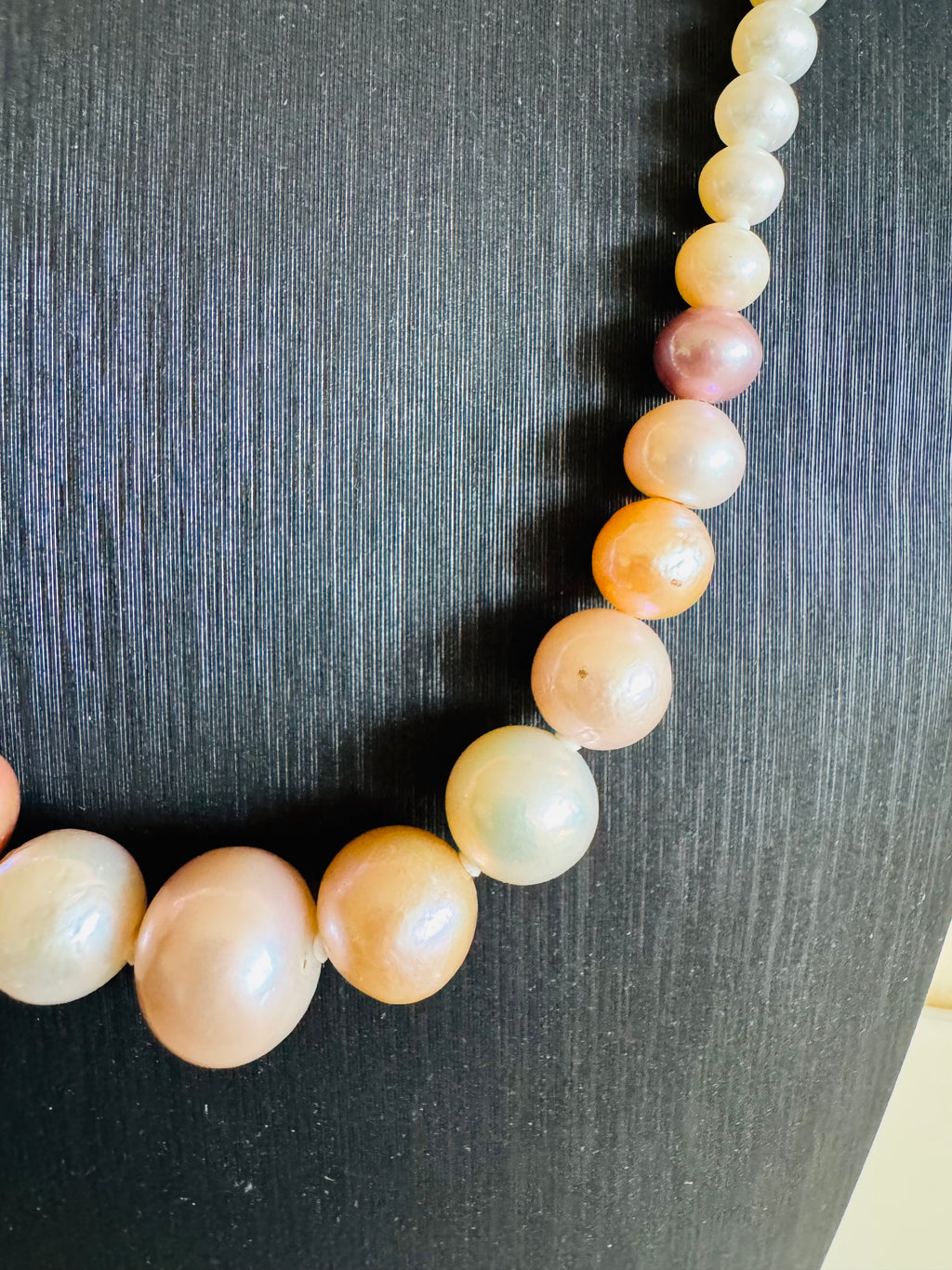 Natural Multiple Pink colours and White Freshwater Pearl Necklace, Surgical Stainless clasps, Handmade Australia