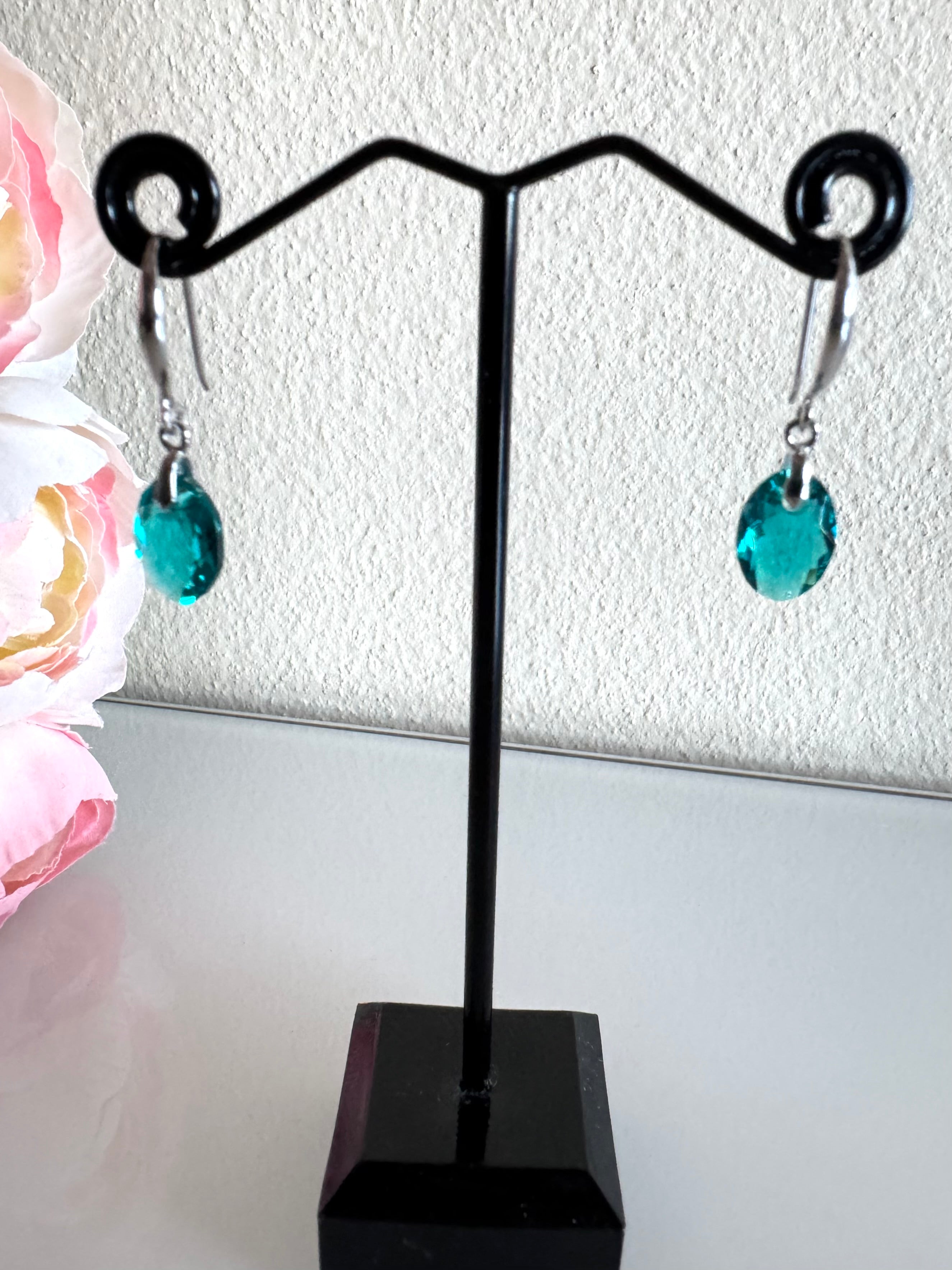 Sterling silver Swarovski elements crystal earrings
