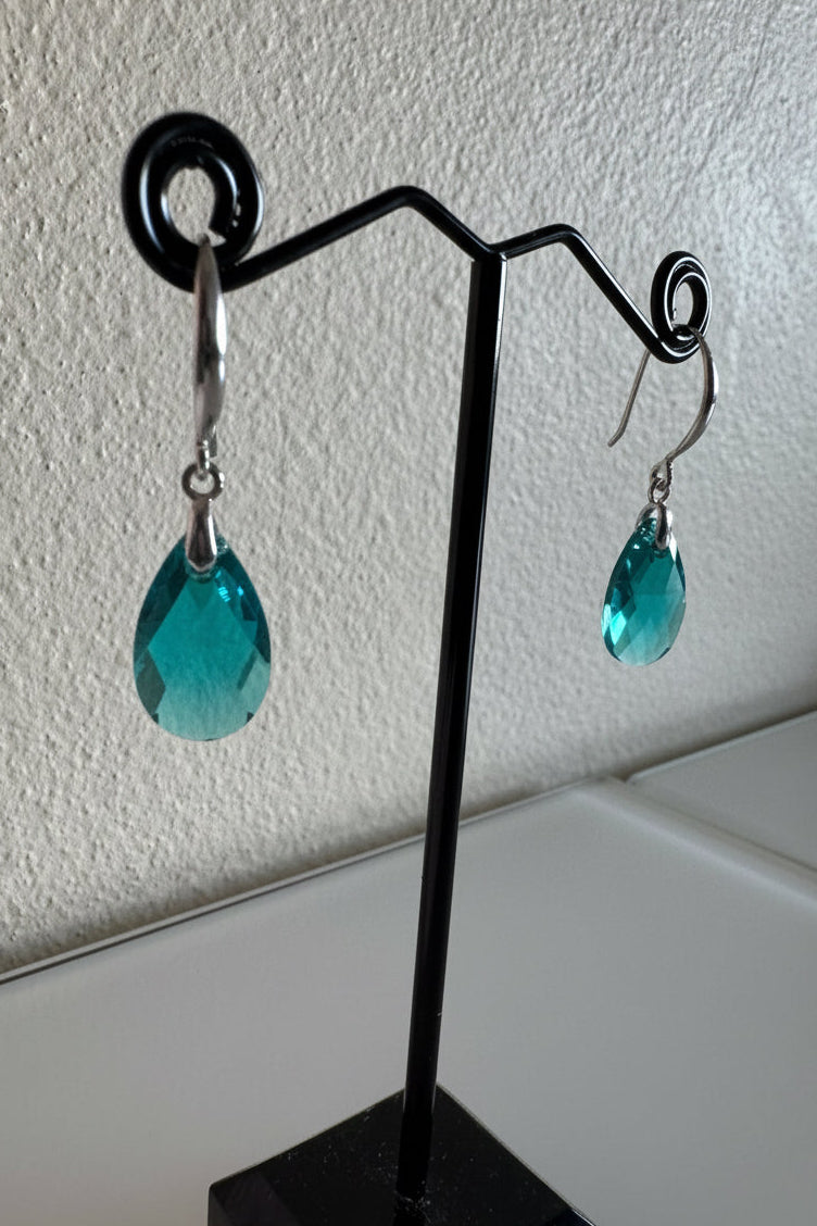 Sterling silver Swarovski elements crystal earrings