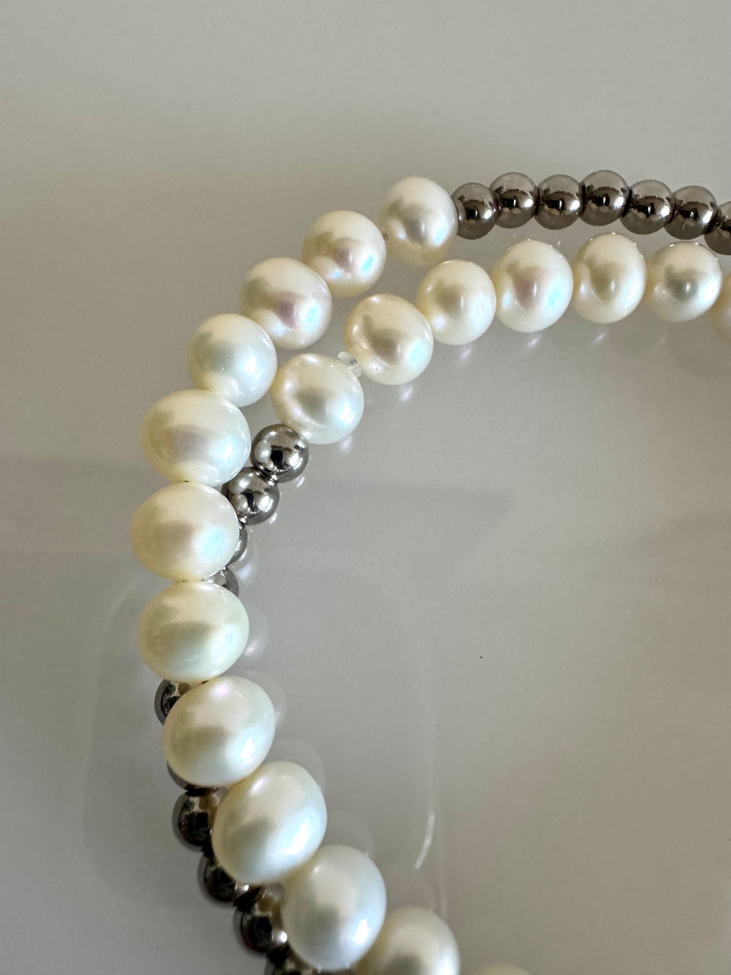 Freshwater Pearl Wrapping Bracelet, Real Pearl Jewellery, Waterproof Surgical Stainless Beads & Toggle Clasps, Gift for Her