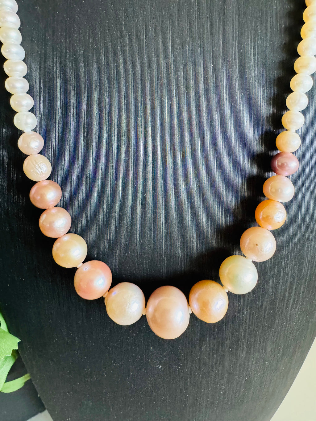 Natural Multiple Pink colours and White Freshwater Pearl Necklace, Surgical Stainless clasps, Handmade Australia