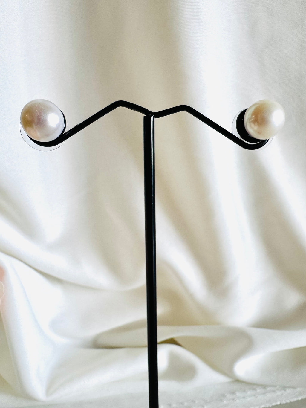 925 Silver Pearl Stud Earrings with Stainless Steel Body & Removable Jackets, Minimalist Dainty Double-Sided Earrings, Gift for Her