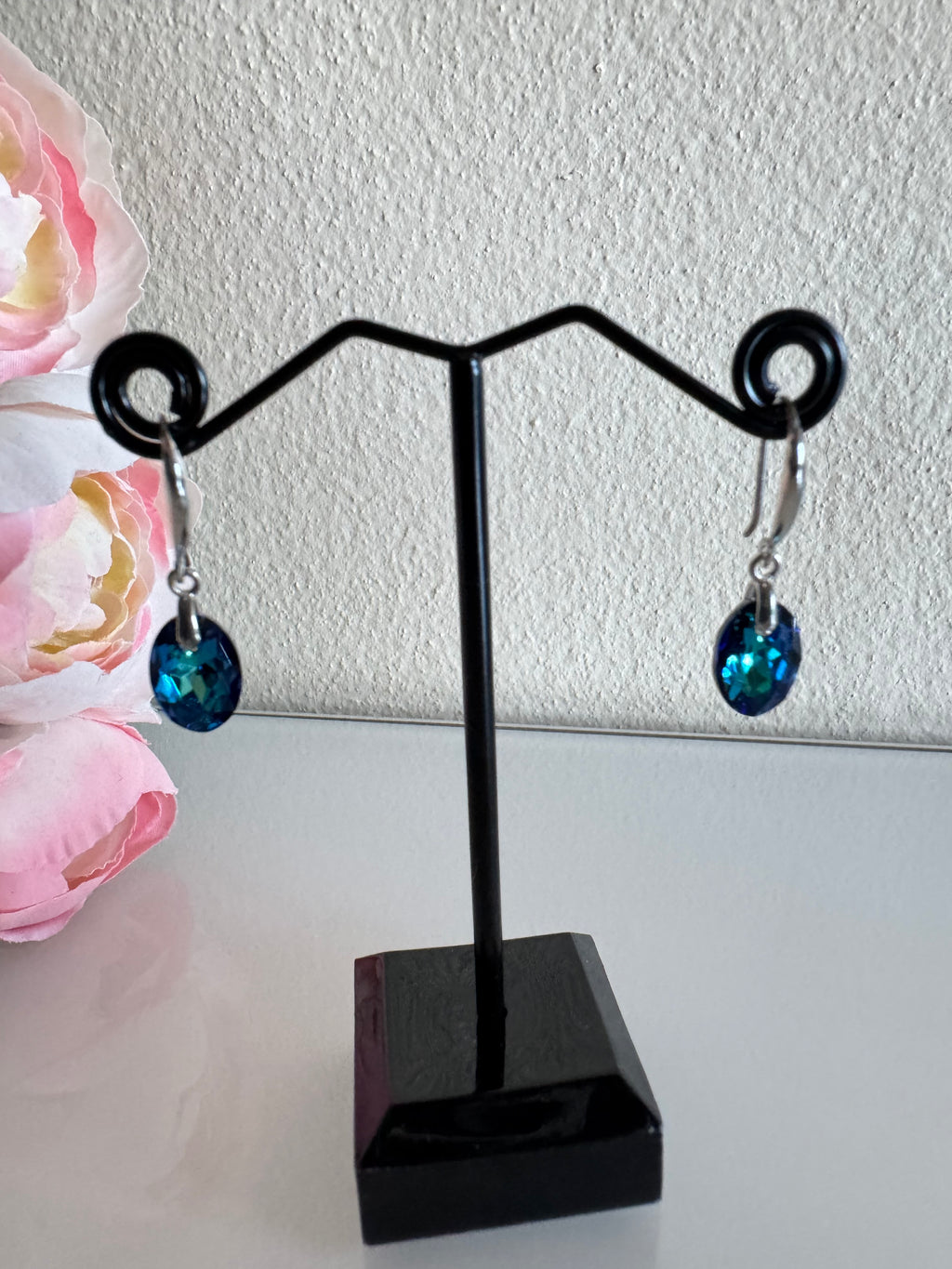 Sterling silver Swarovski elements crystal earrings