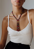 Mookaite Jasper and Red Shell Pearl Necklace, Surgical Stainless Steel Clasp, Tarnish Resistant Brass Chain, Gift for Her, Handmade Sydney