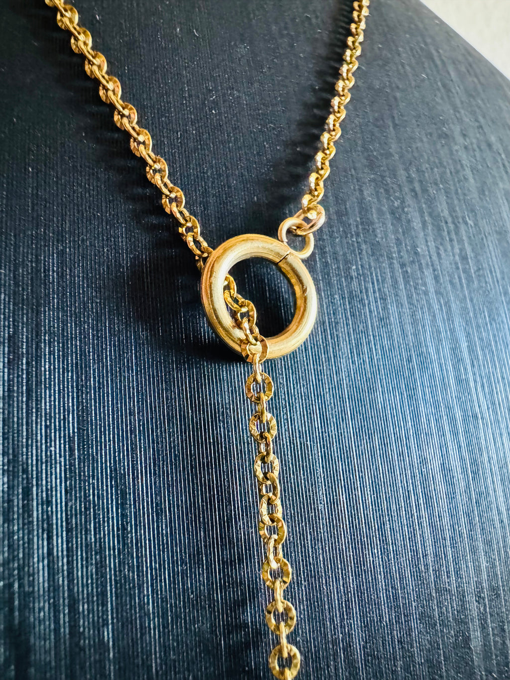 Handmade Freshwater Pearl Necklace, Gold Surgical Stainless Steel Chain Choker, Tarnish Free, Waterproof Necklace, Minimalist Dangle Jewelry