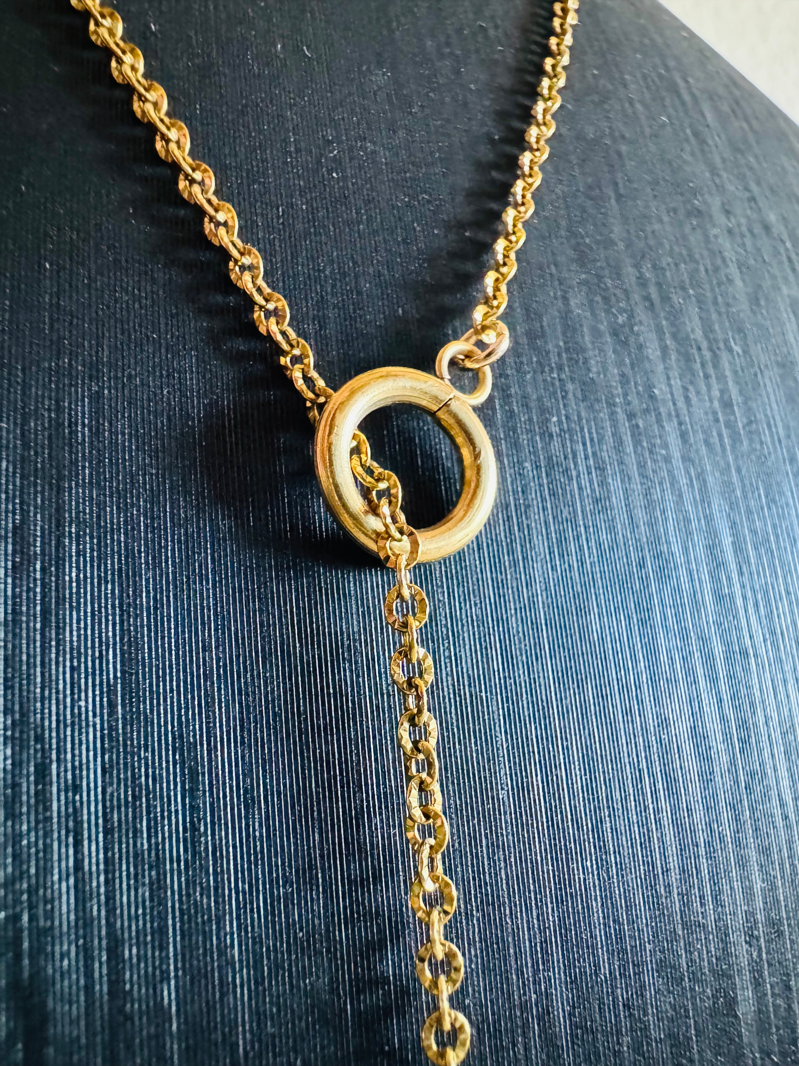 Handmade Freshwater Pearl Necklace, Gold Surgical Stainless Steel Chain Choker, Tarnish Free, Waterproof Necklace, Minimalist Dangle Jewelry