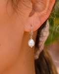 Sterling silver freshwater pearl earrings