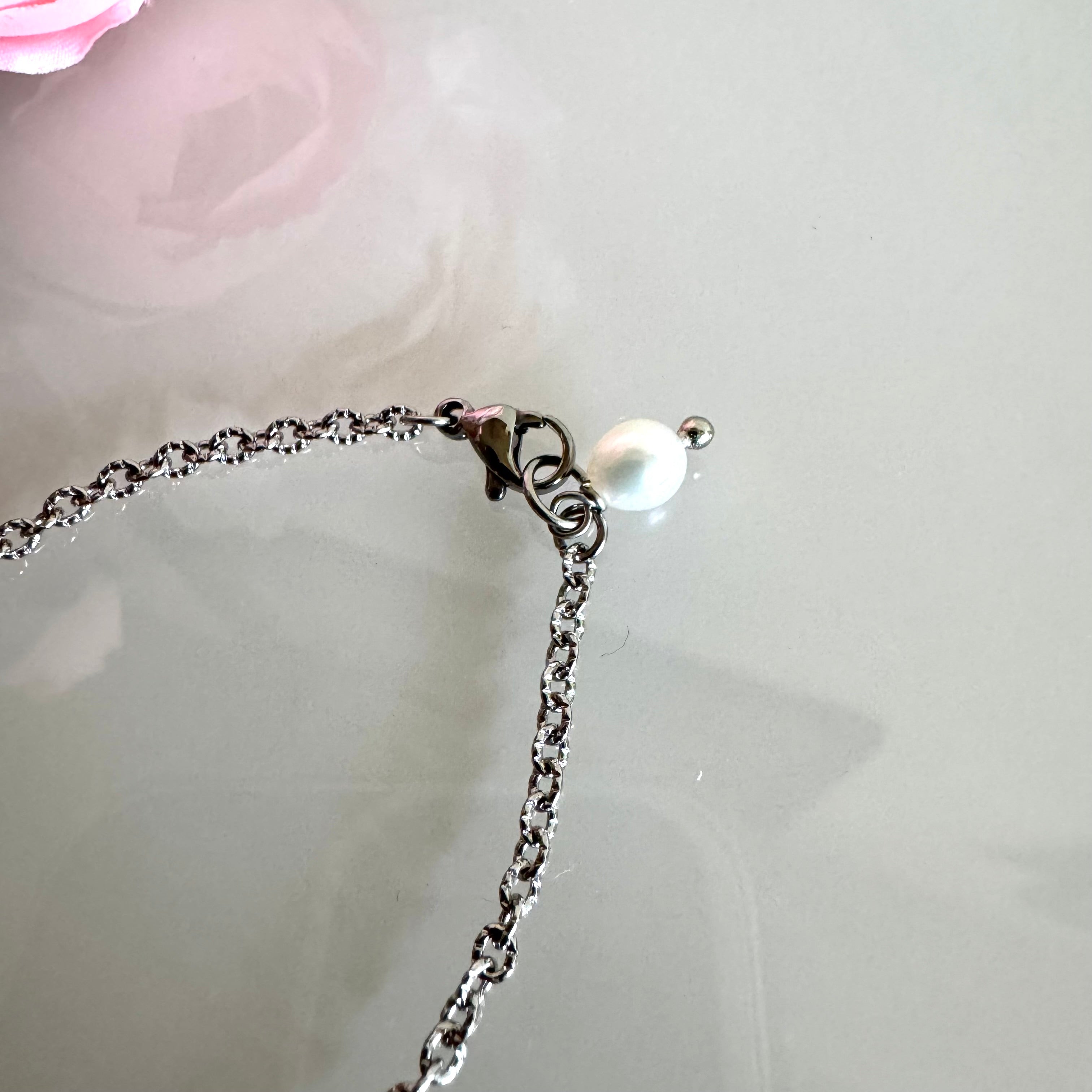 Freshwater pearl bracelet with stainless(Tarnish free & water proof)