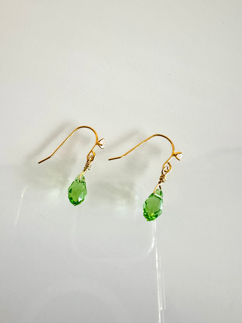 Sterling silver Swarovski elements crystal earring hooks