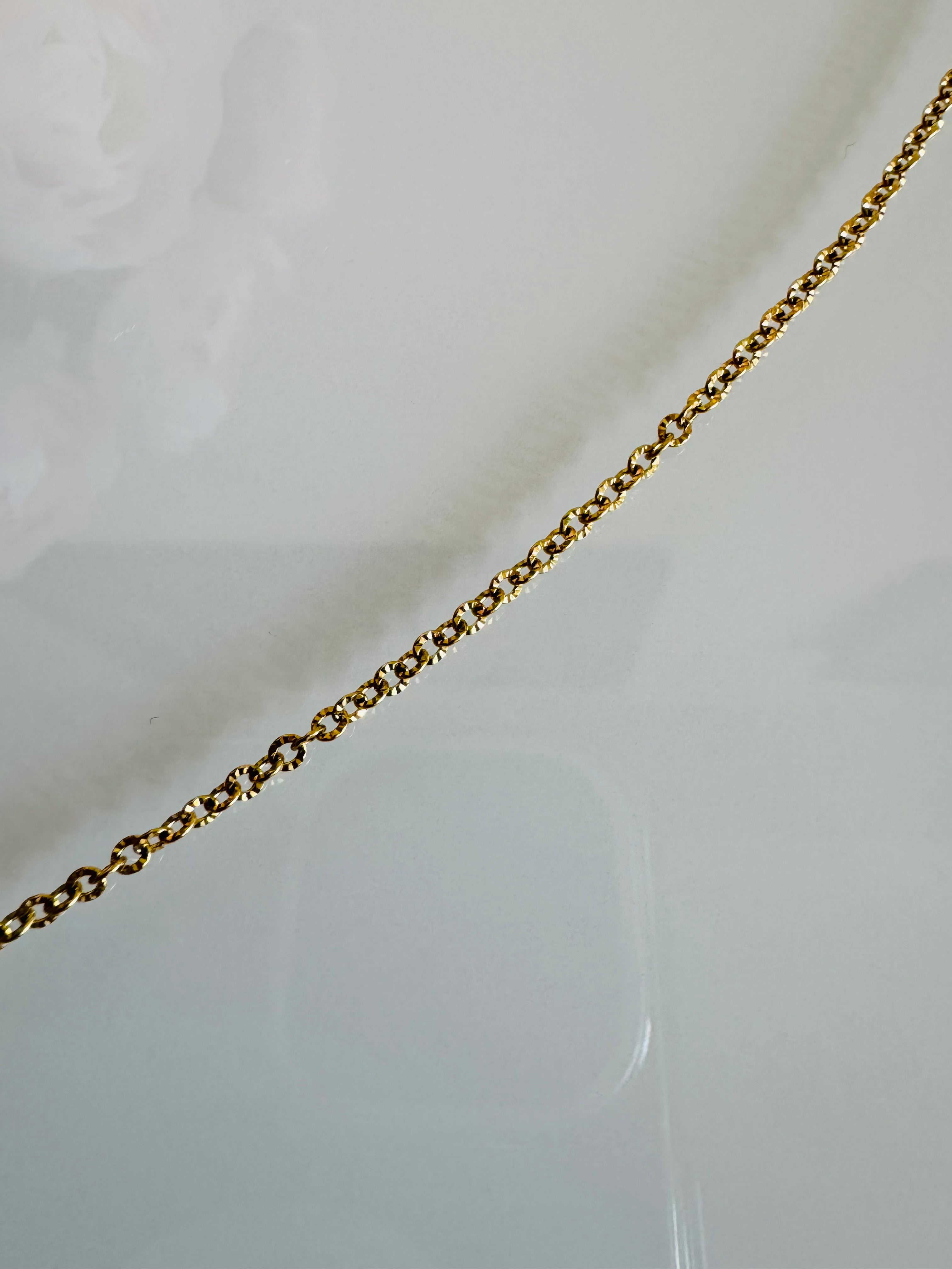 Handmade Freshwater Pearl Necklace, Gold Surgical Stainless Steel Chain Choker, Tarnish Free, Waterproof Necklace, Minimalist Dangle Jewelry