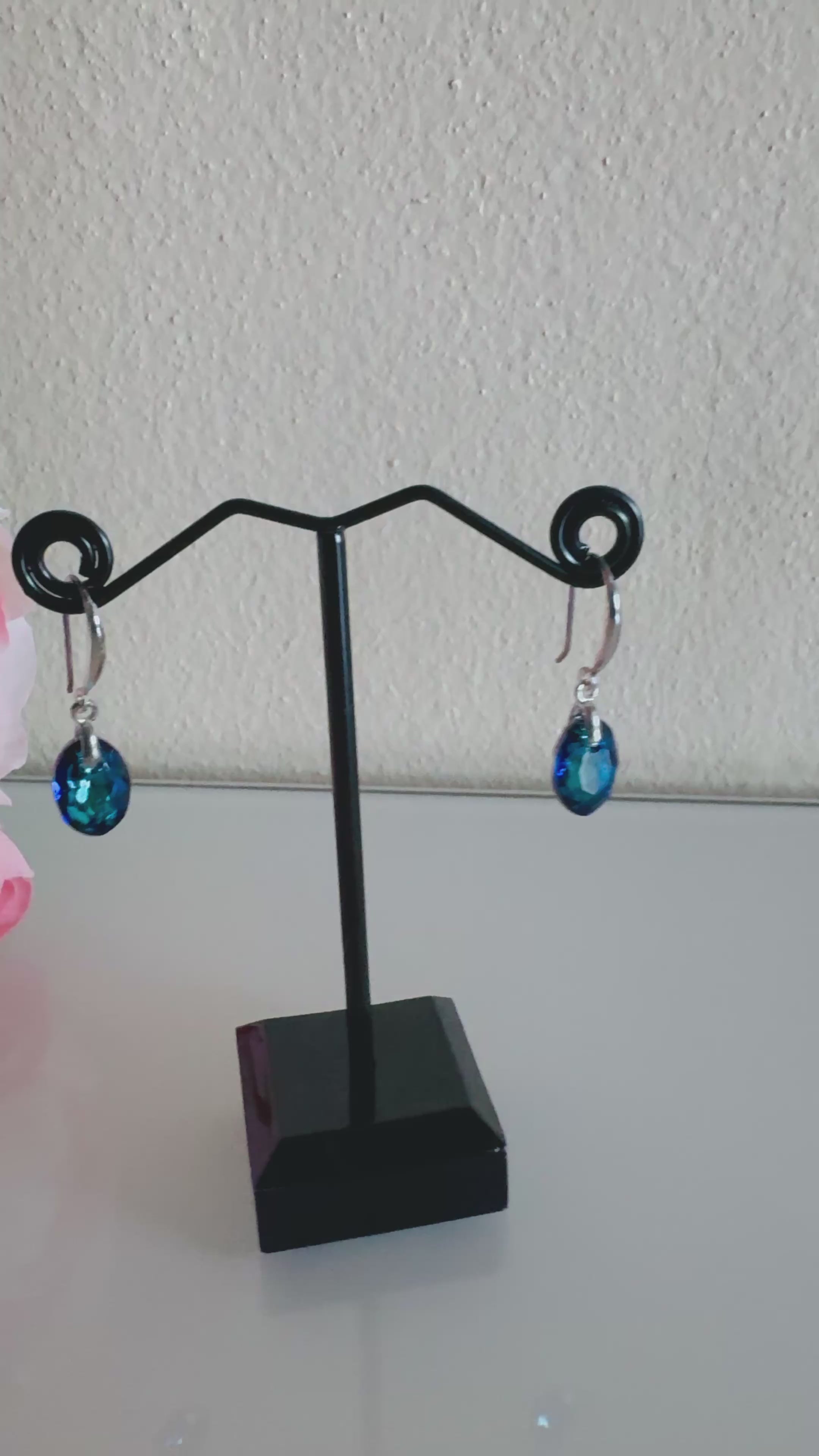 Sterling silver Swarovski elements crystal earrings